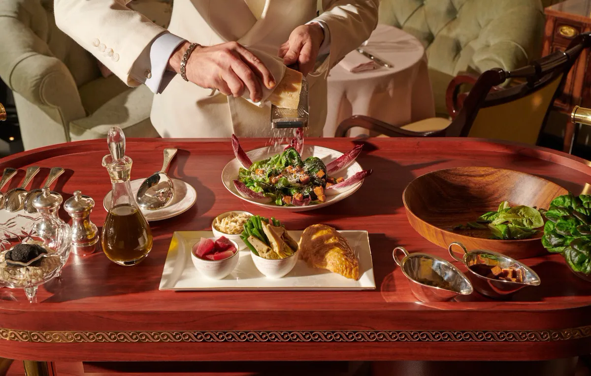The salad trolley in the Promenade.