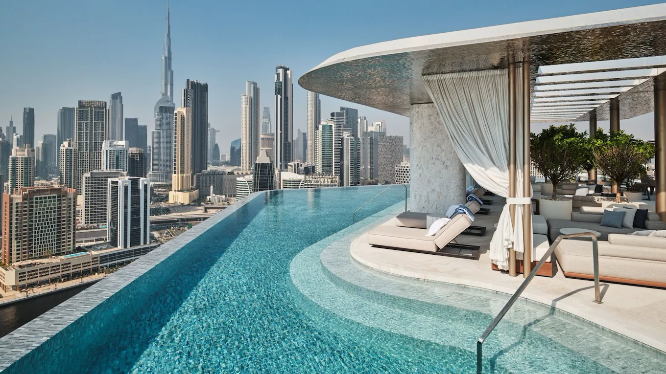 High Society pool terrace at The Lana, Dubai