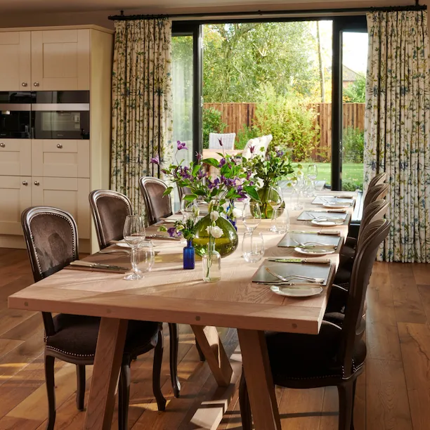 Coworth Park-North Lodge-Dining room-doors open-highres