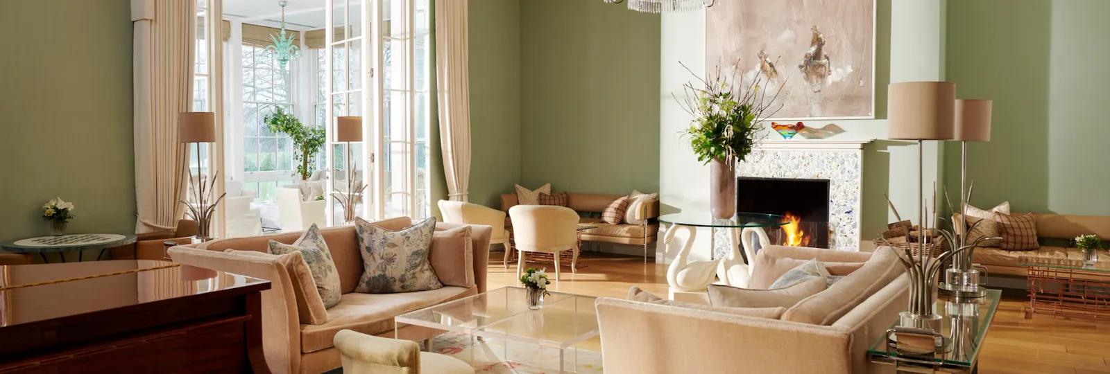 Coworth Park Drawing Room daytime interior