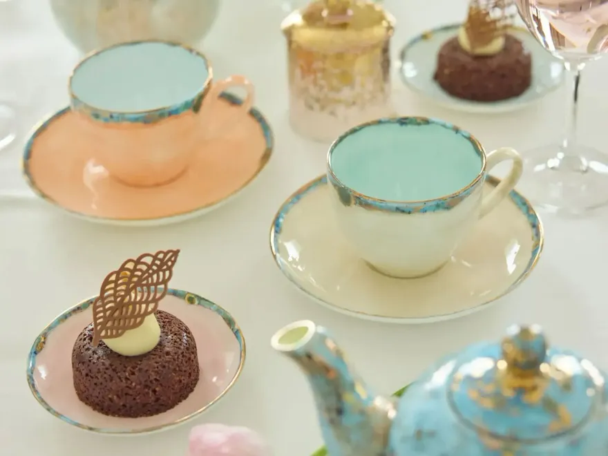 Tableware by Coralla Maiuri at Hotel Eden Rome