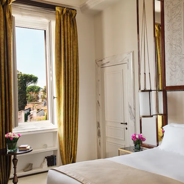 Classic Room with View at Hotel Eden Rome