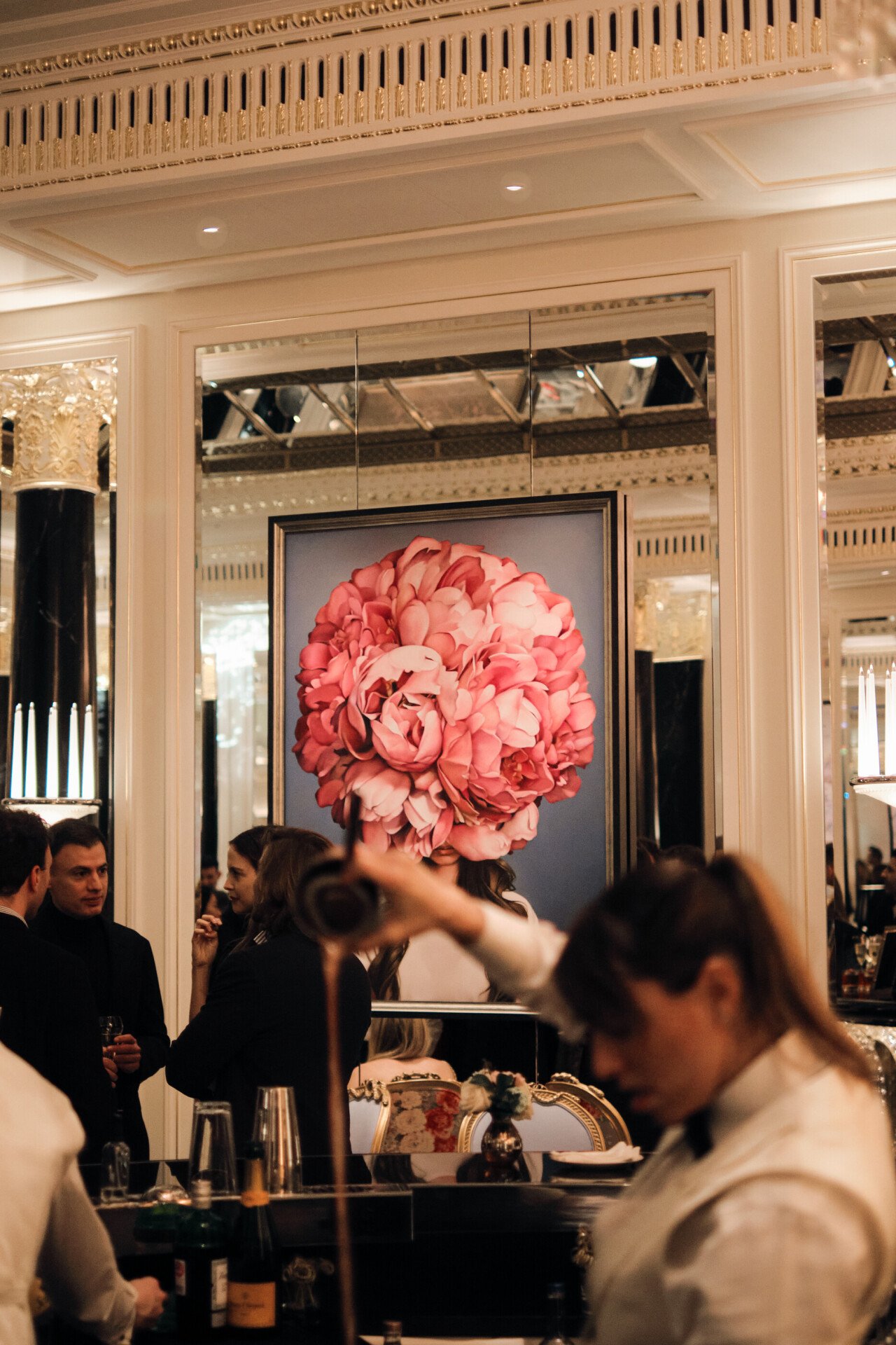 Artists bar event with artwork by Amy Judd