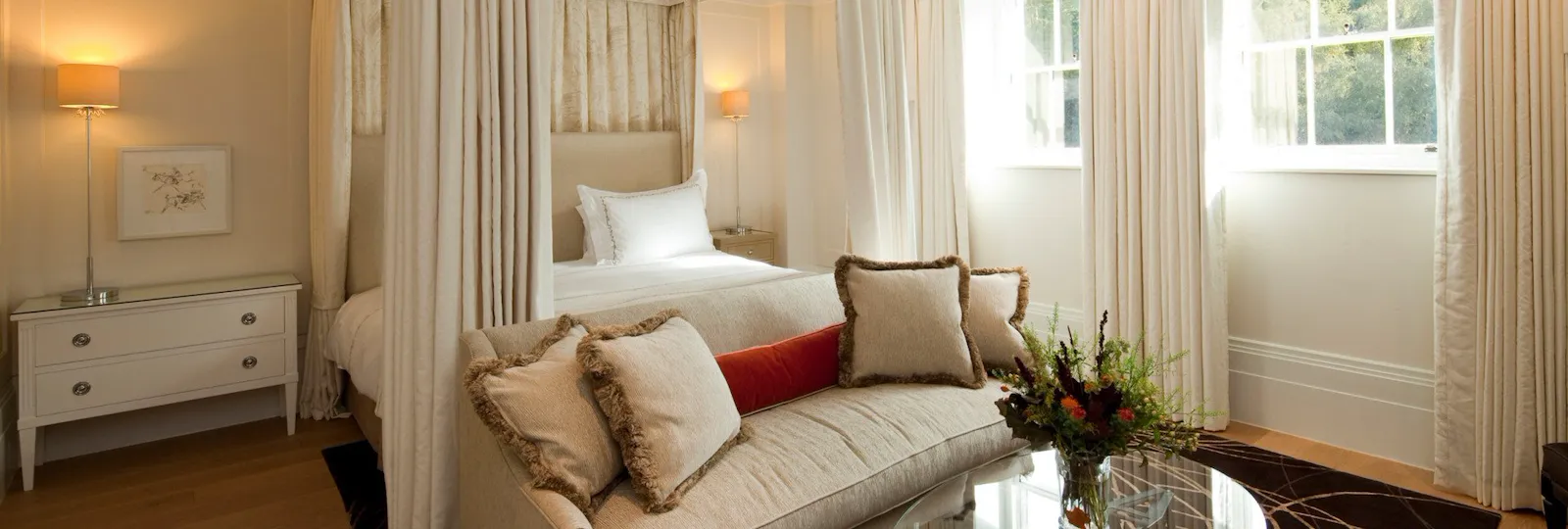 Mansion House Deluxe room interior, Coworth Park Ascot