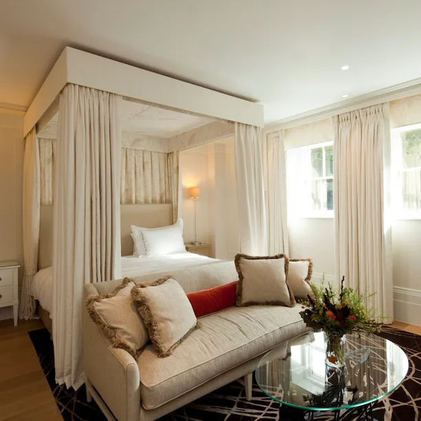 Mansion House Deluxe room interior, Coworth Park Ascot