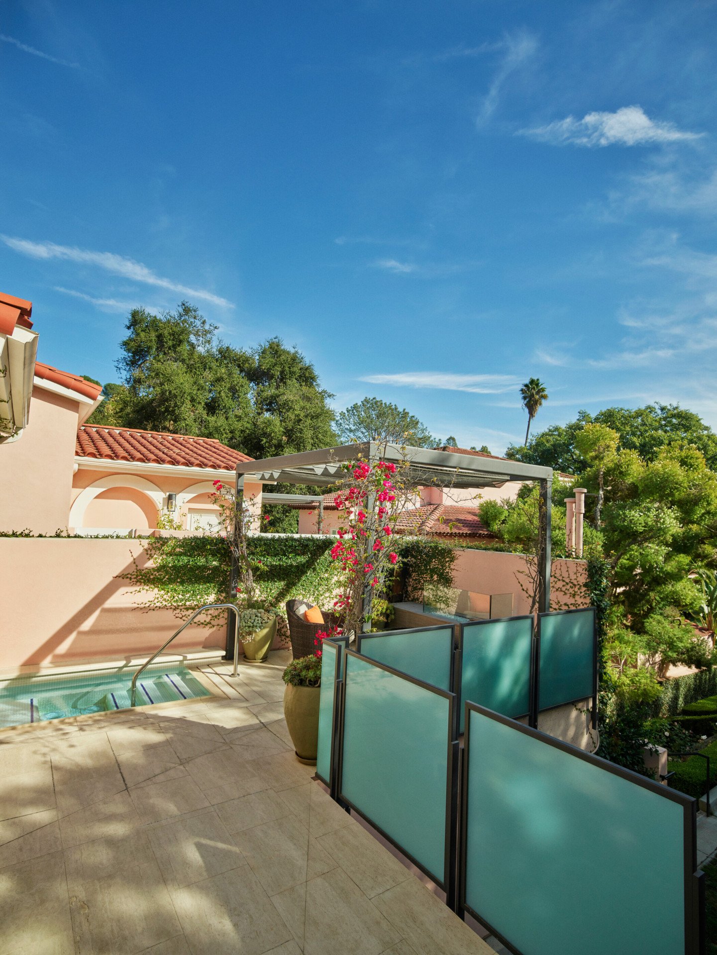 Canyon Studio patio at Hotel Bel-Air