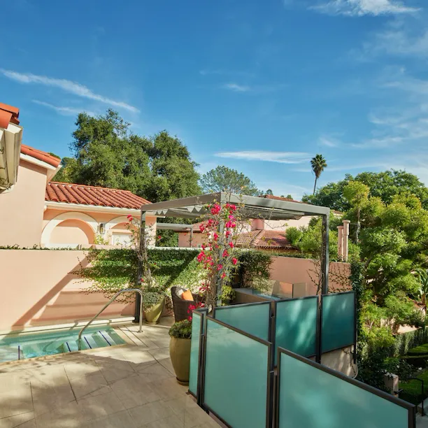 Canyon Studio patio at Hotel Bel-Air