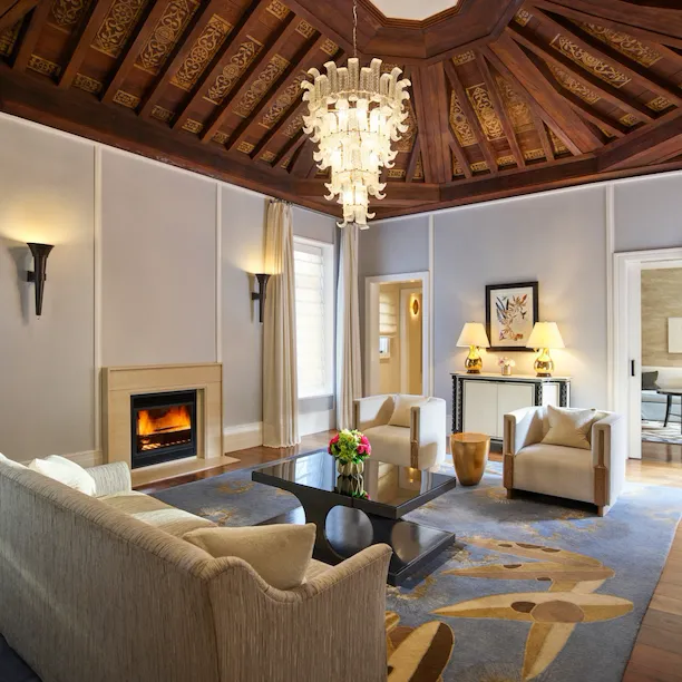 Herb Garden Suite Living Room at Hotel Bel-Air, Los Angeles