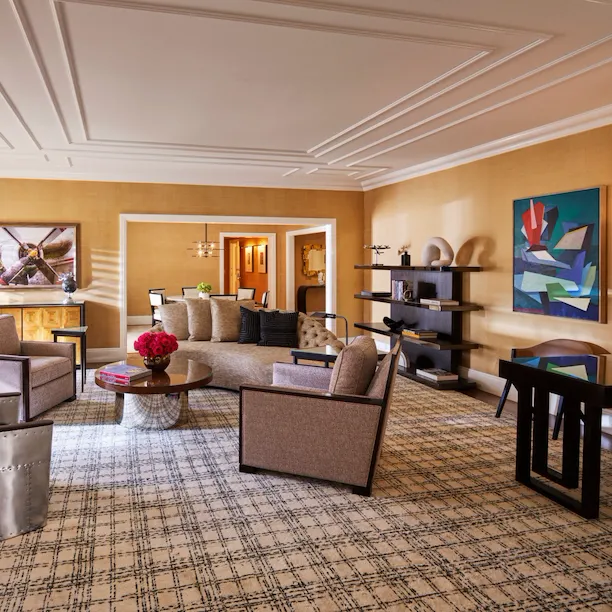 Bungalow 3A Living Room at The Beverly Hills Hotel, Los Angeles