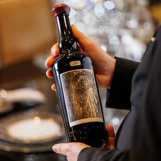 One of our bottle of world great wines at Tavolo Cristallo