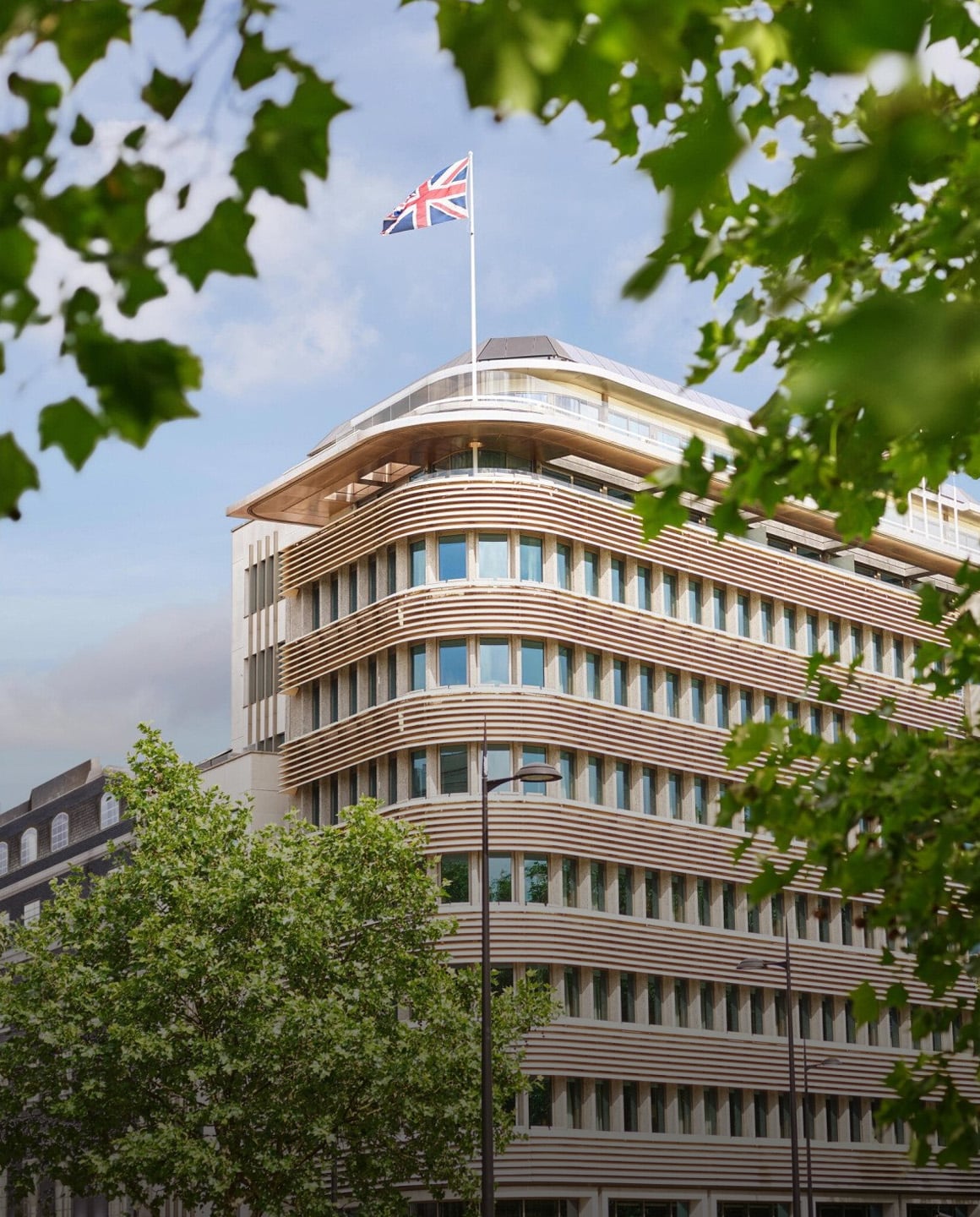 Exterior of 45 Park Lane hotel, London