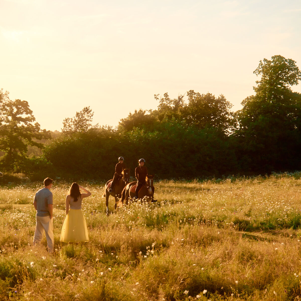 Equestrian lifestyle shot at Coworth Park 