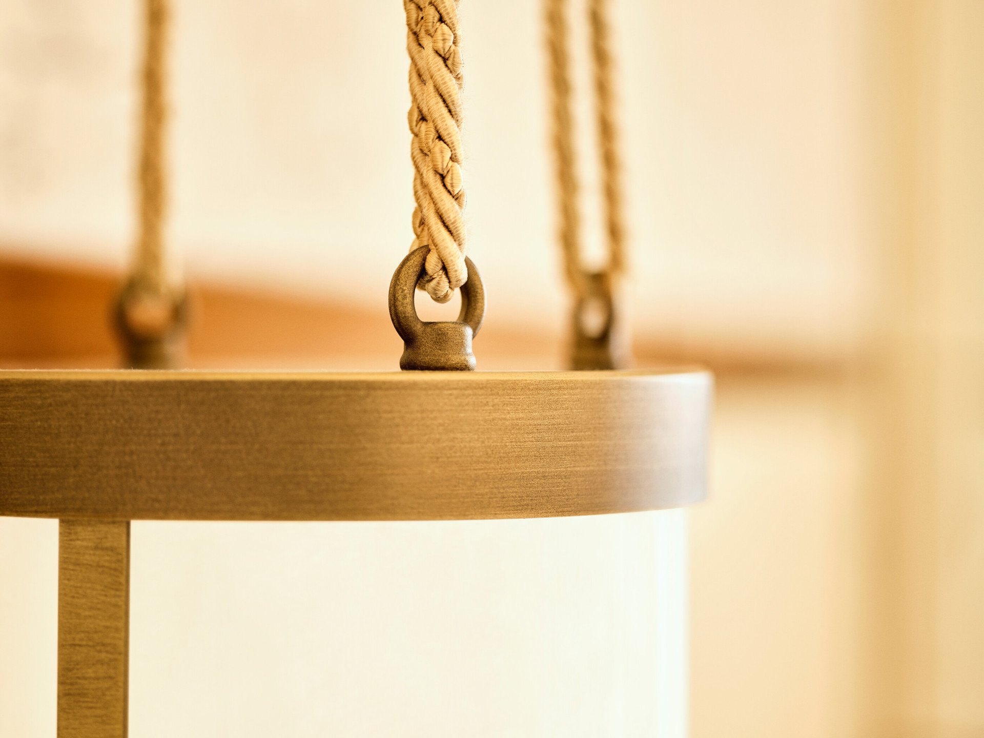 Detail of lit lamp inside Classic Suite with View at Hotel Eden, Rome