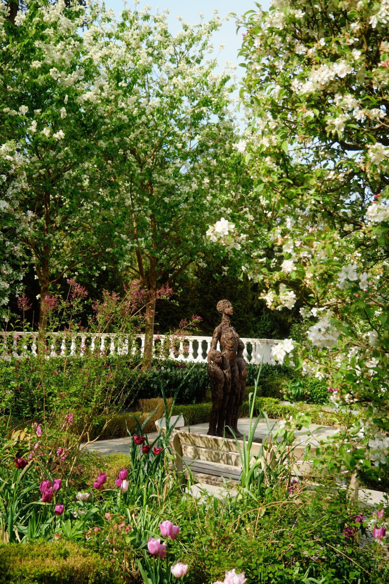 Springtime at Coworth Park with beautiful blooms and blossoms