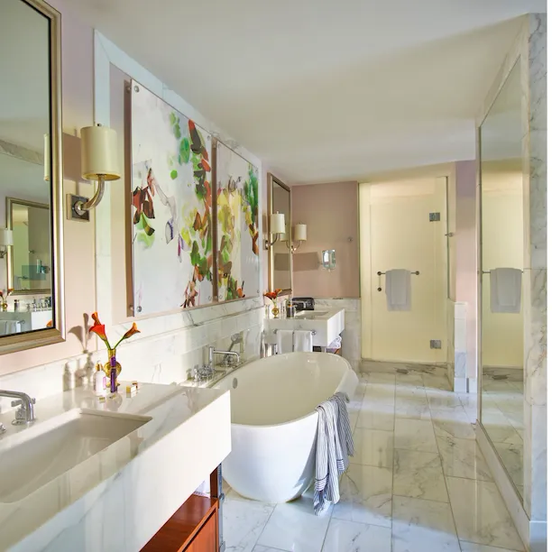 Premiere suite with patio bathroom