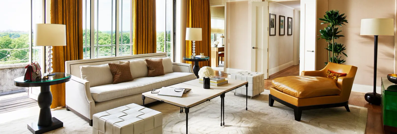 The Harlequin Penthouse living room at The Dorchester, London