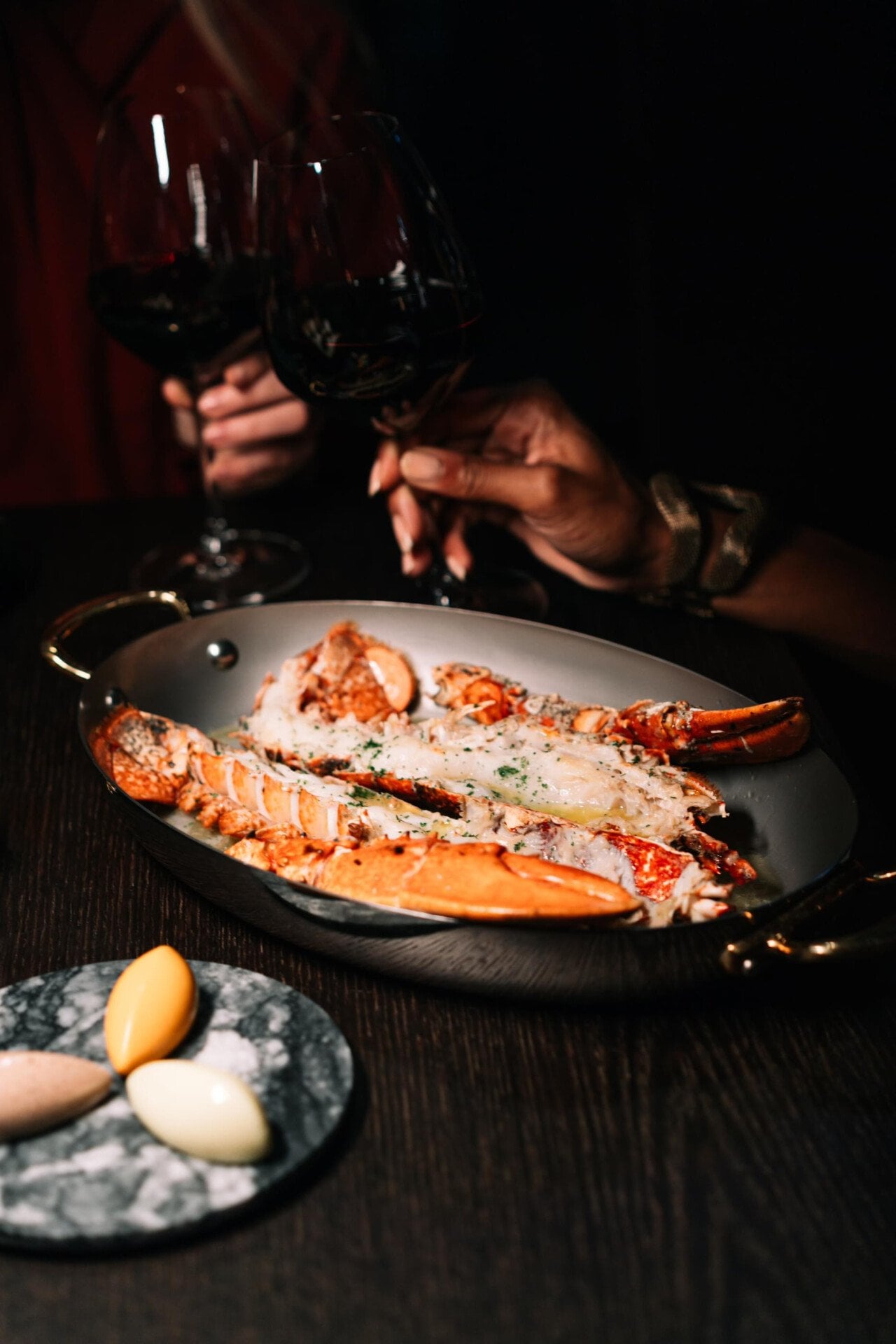 Images capturing main courses, desserts, drinks and view at Jara by Martín Berasategui.