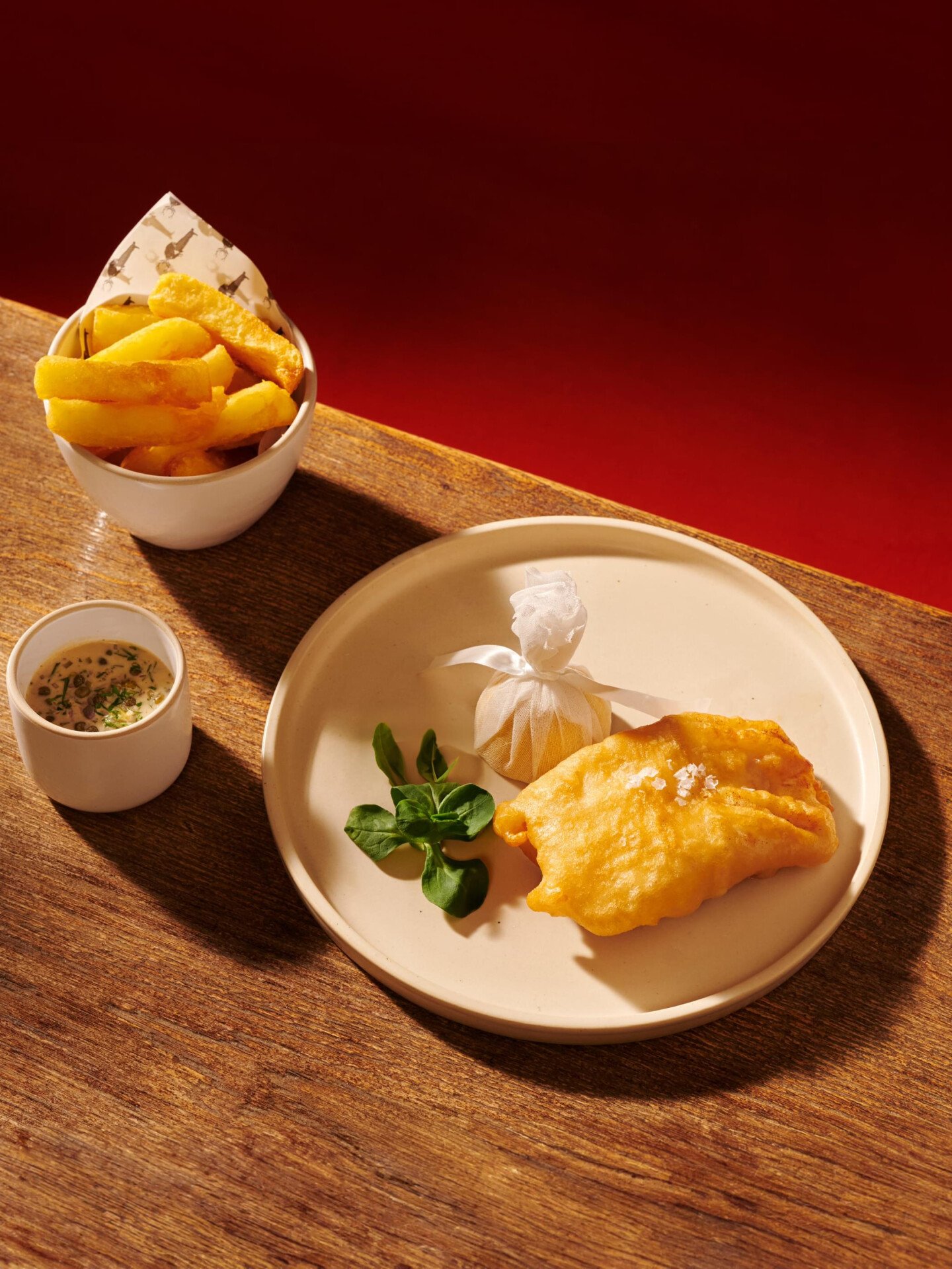 The Barn dishes in the afternoon light