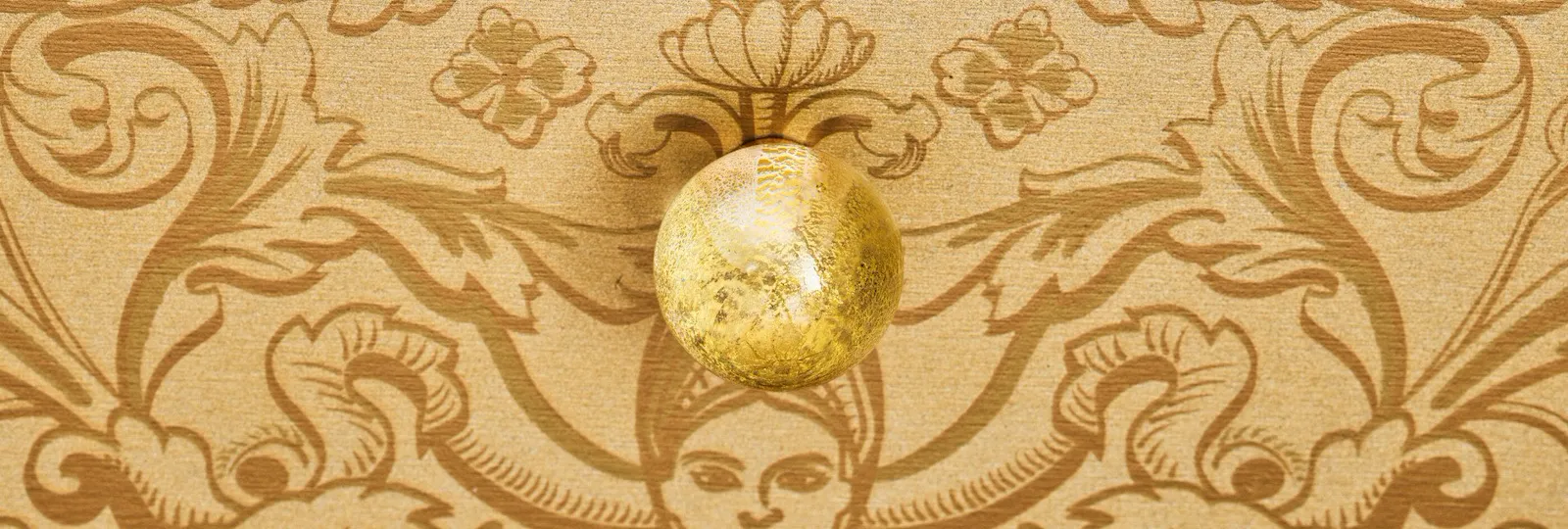 Close up of a golden drawer from Classic Suite at Hotel Eden, Rome