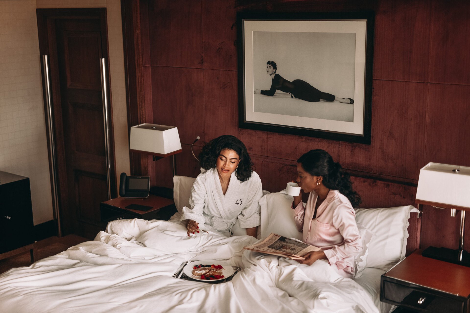 The Penthouse suite bedroom.