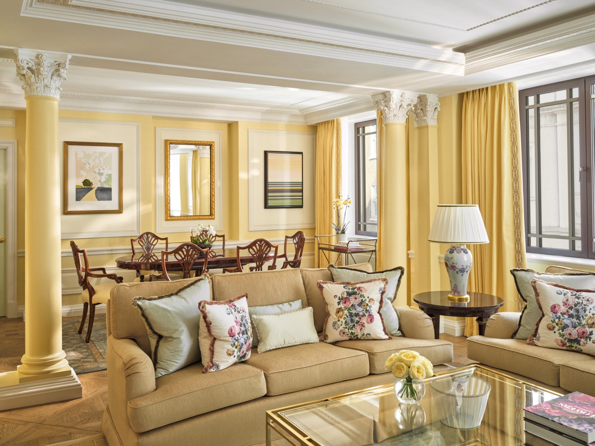 The Dorchester Suite in evening light