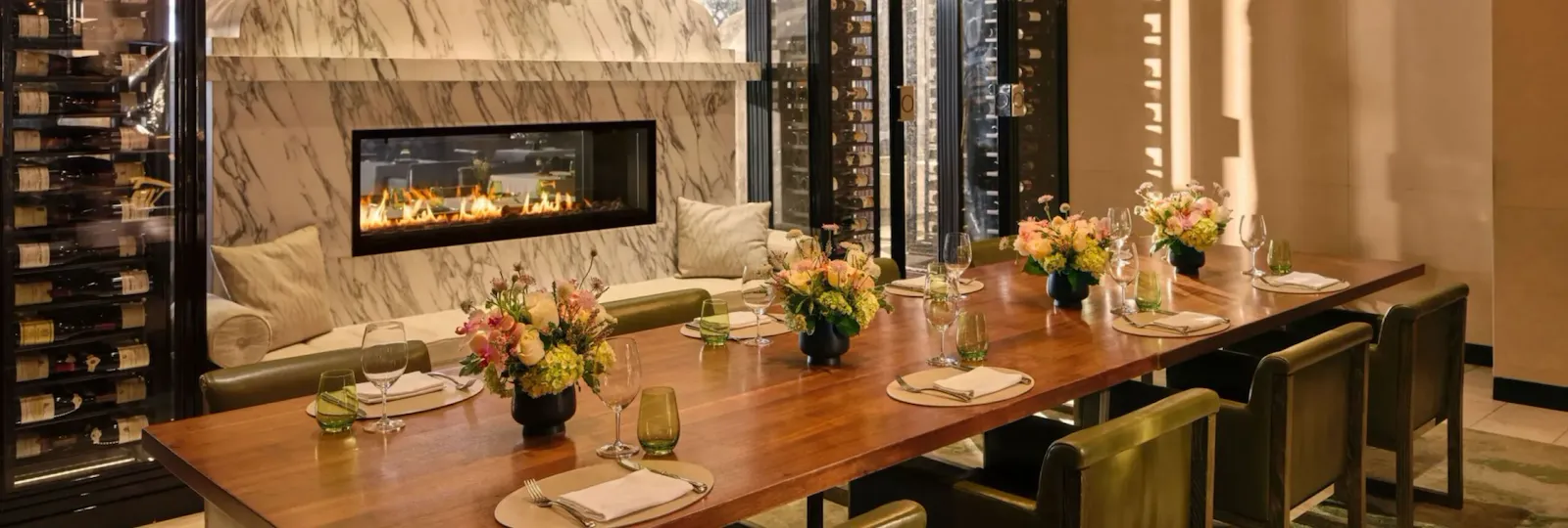 The private dining room in The Restaurant at Hotel Bel-Air