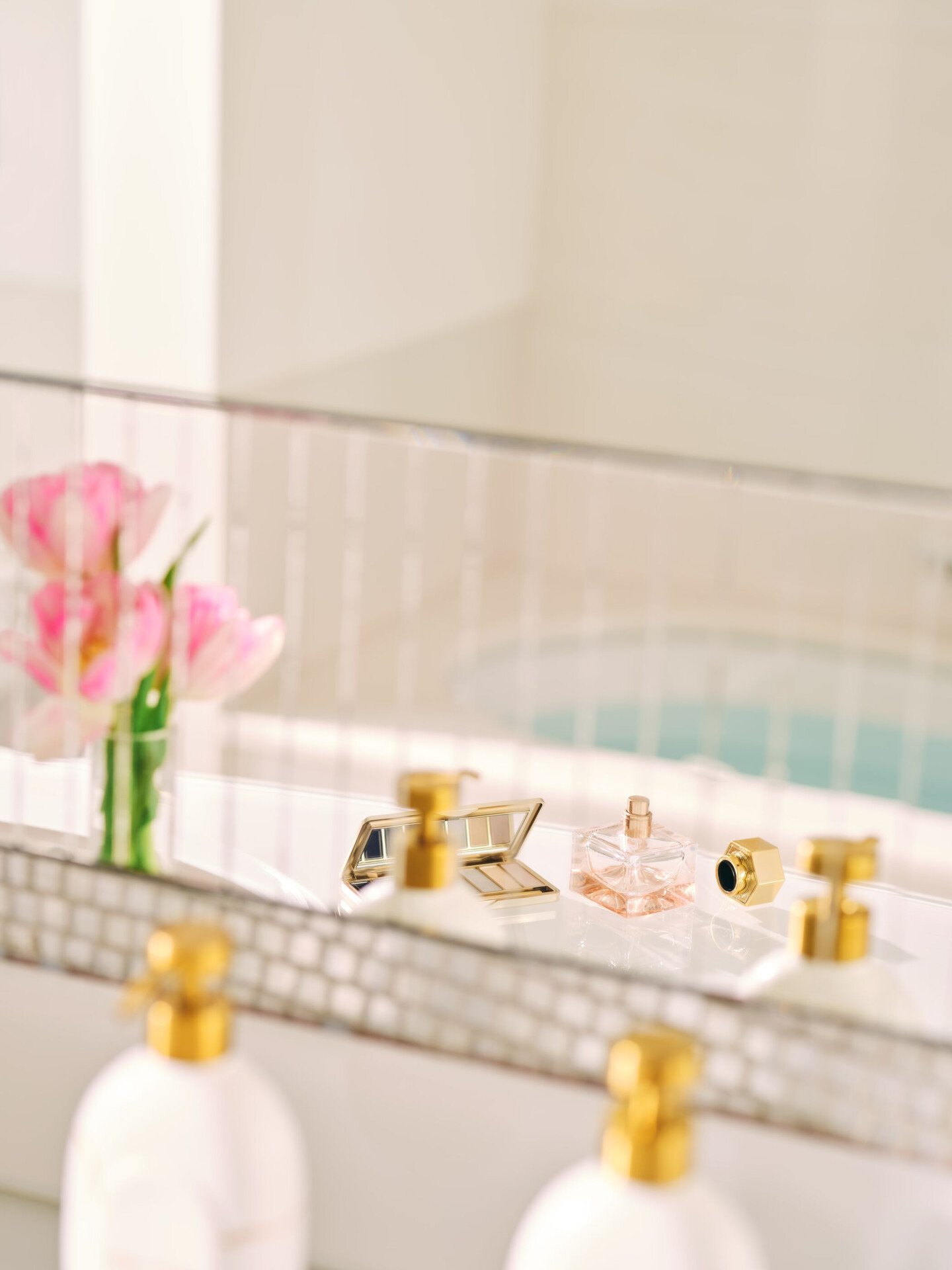 Premium Room white bathroom details