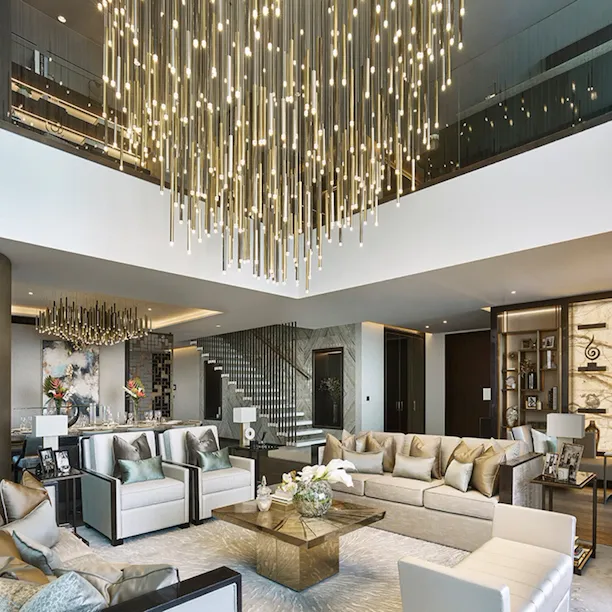 One at Palm Jumeirah Residences living room, Dubai
