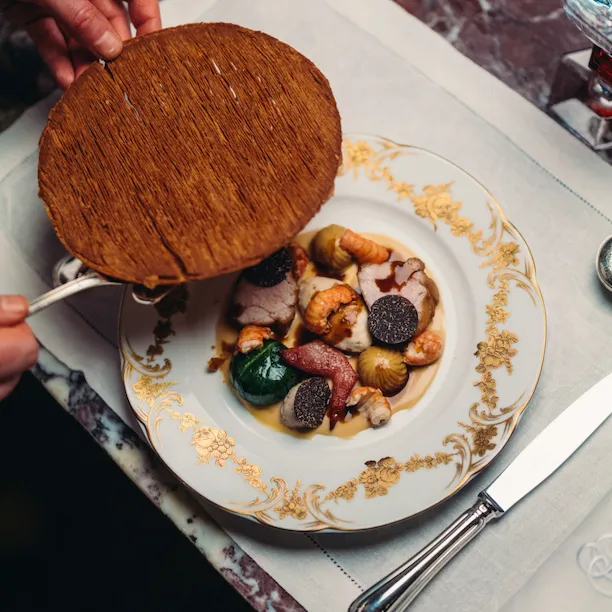 Vol au vent at Jean Imbert au Plaza Athénée, at Hotel Plaza Athénée, Paris