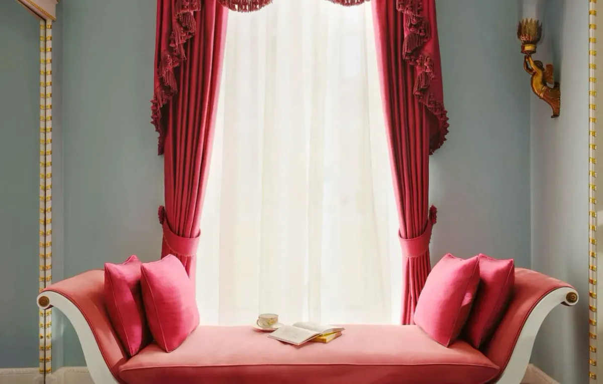 Oliver Messel suite at The Dorchester in afternoon light.