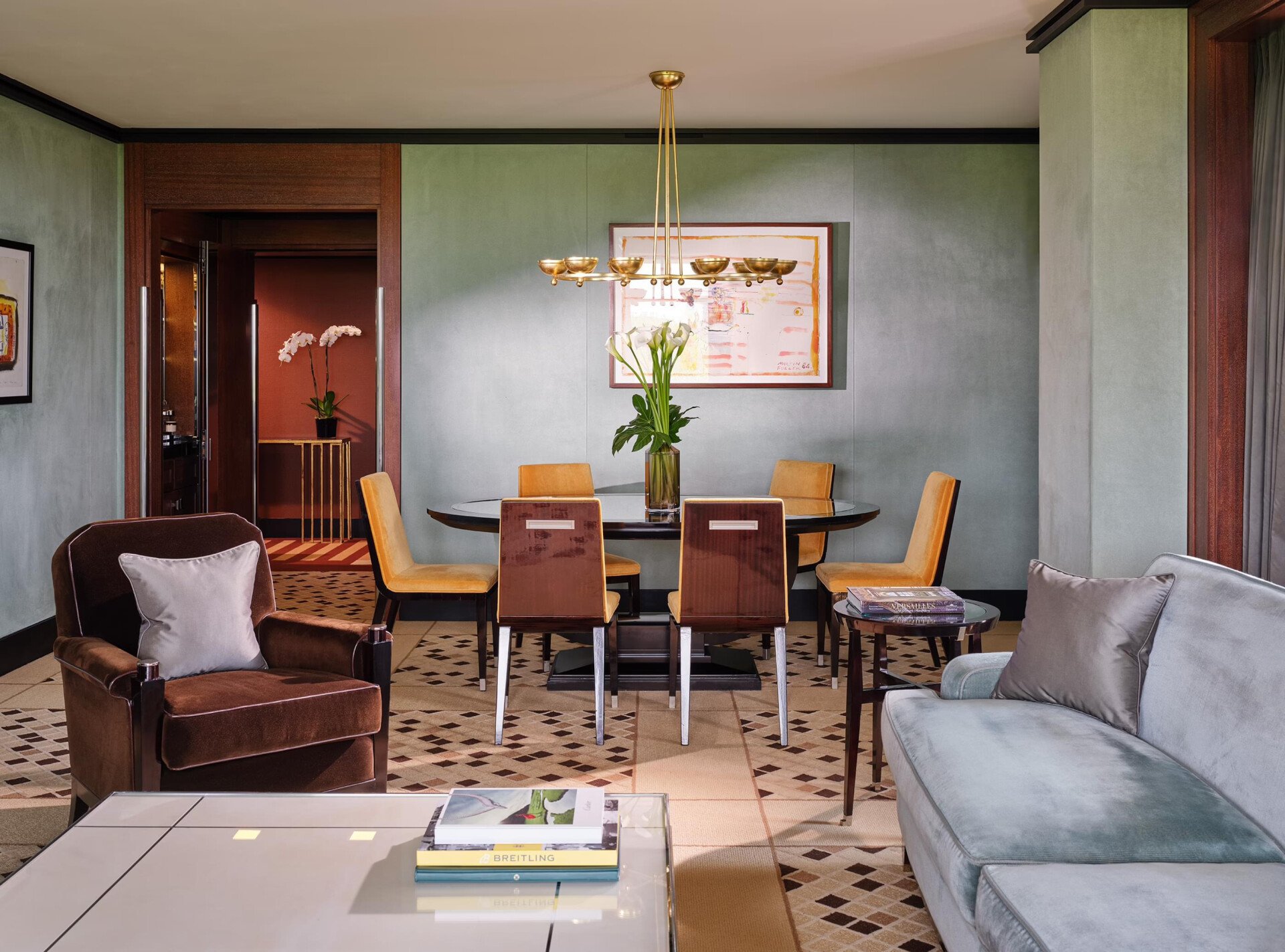 Curzon Balcony Suite at 45 Park Lane dining area 