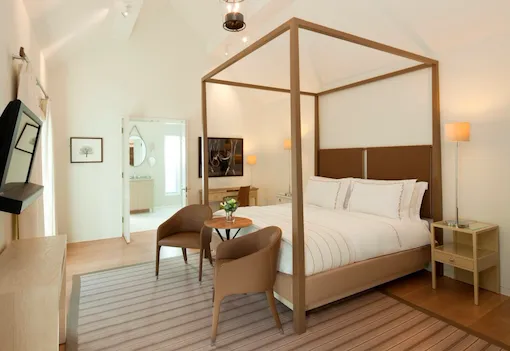 Stable Superior Room interior at Coworth Park, Ascot.