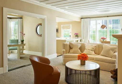 Bungalow 9 Living Room, The Beverly Hills Hotel, Los Angeles