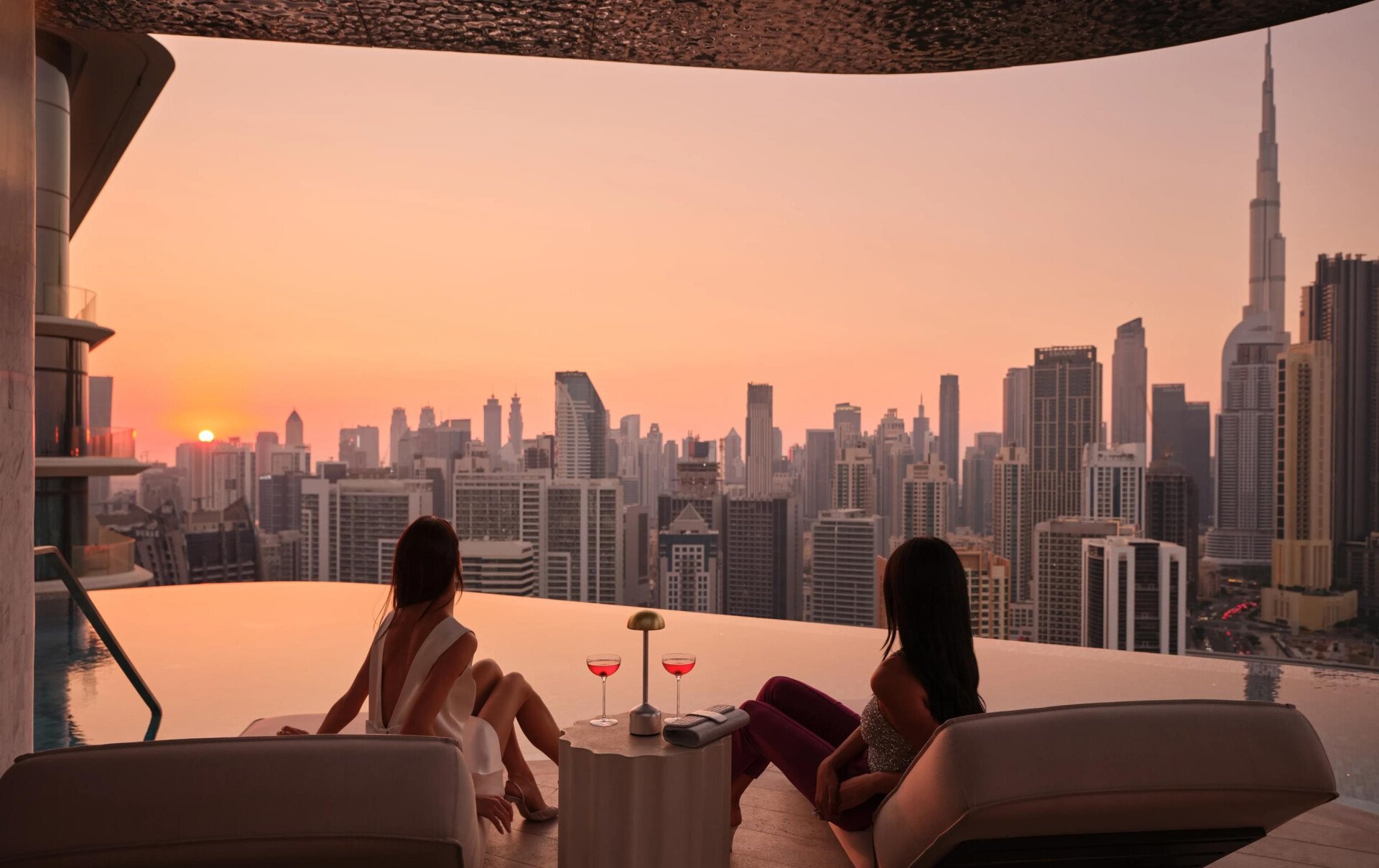 Friends enjoying the view in High Society